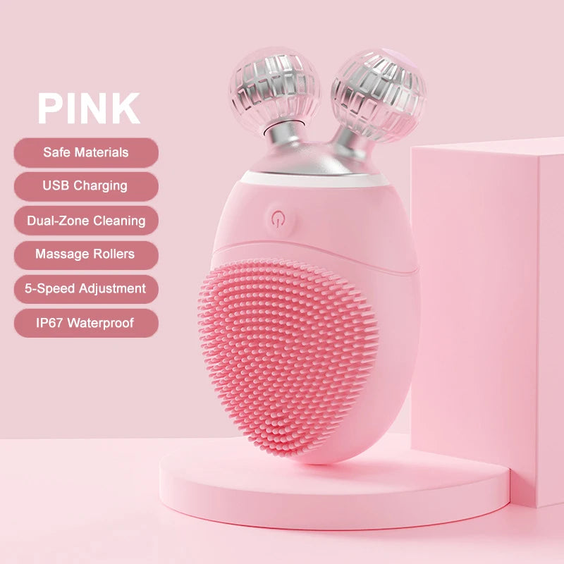 Brosse Massage & Nettoyage 2-en-1