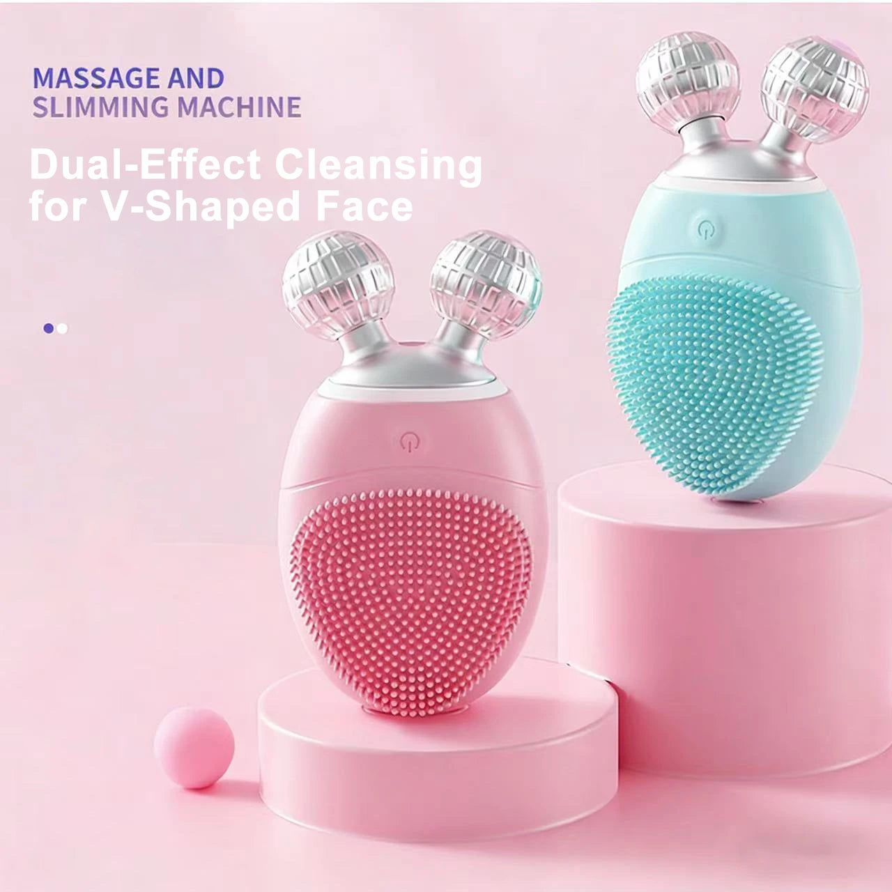 Brosse Massage & Nettoyage 2-en-1